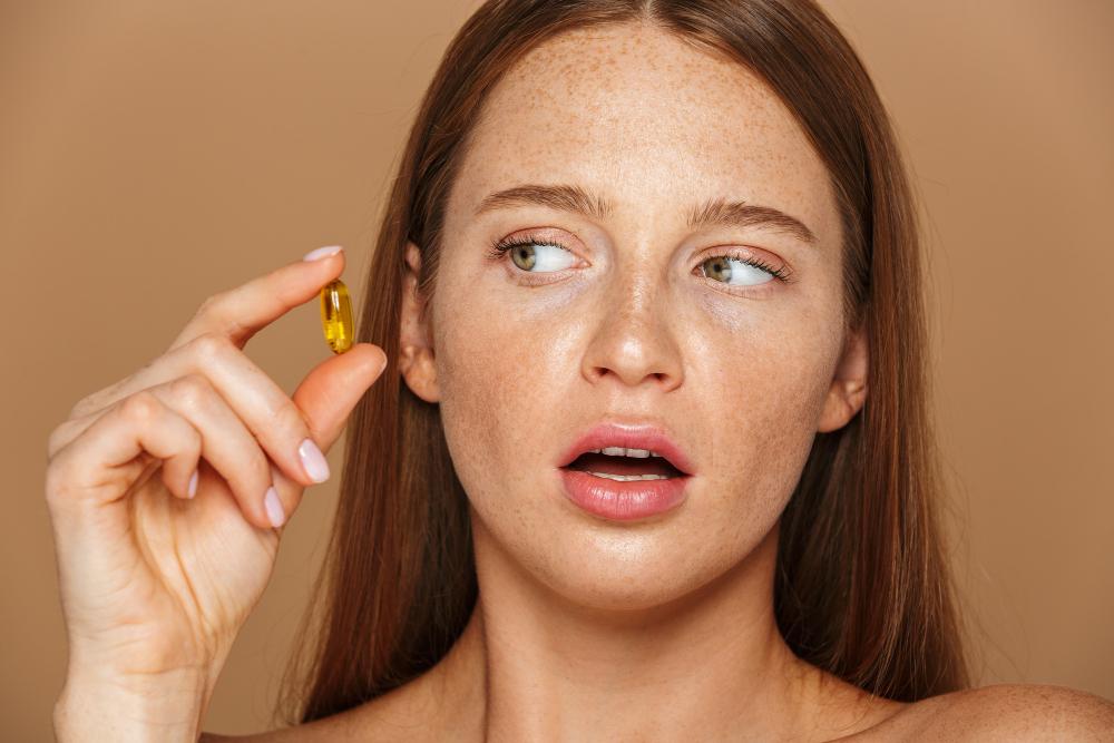 ผู้หญิงใช้ครีมบำรุงผิวด้วยแสงของโคมไฟพื้นสมบูรณ์และผิวแห้งเกรียนระดับรุนแรง