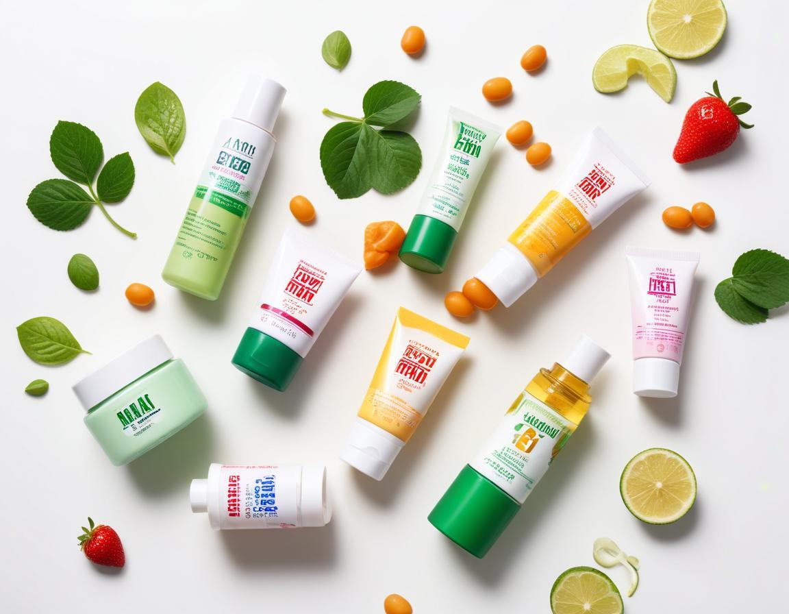 ผู้หญิงทาครีมลดสิวจากเซเว่นบนแก้ม สีผิวเนียนและกระจ่างใส