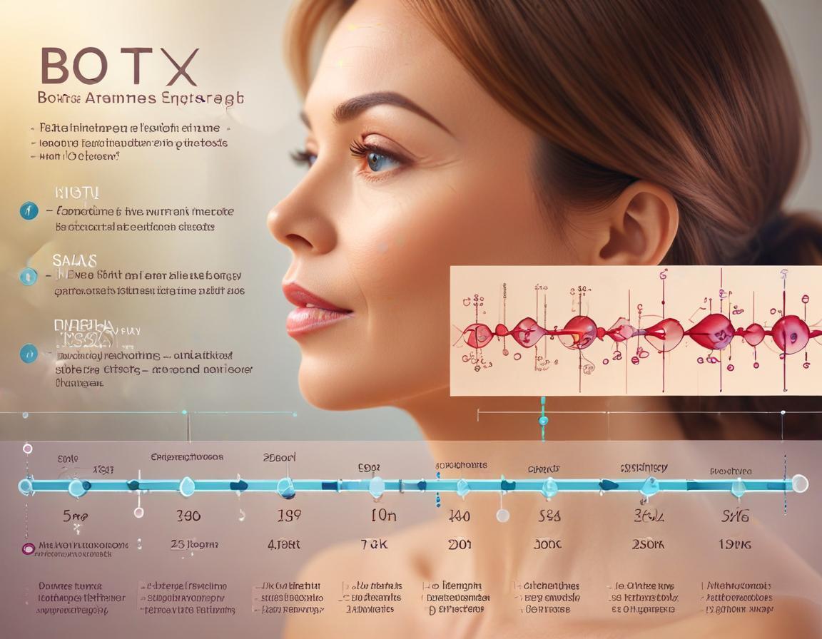 กราฟแสดงระยะเวลาผลลัพธ์หลังจากการฉีดโบท็อกซ์เป็นช่วงเวลาต่าง ๆ