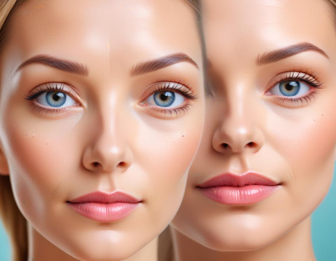 ผู้ป่วยขณะรับการรักษาโบท็อกซ์ที่คลินิก แสดงให้เห็นอุปกรณ์และขั้นตอนใกล้ชิด