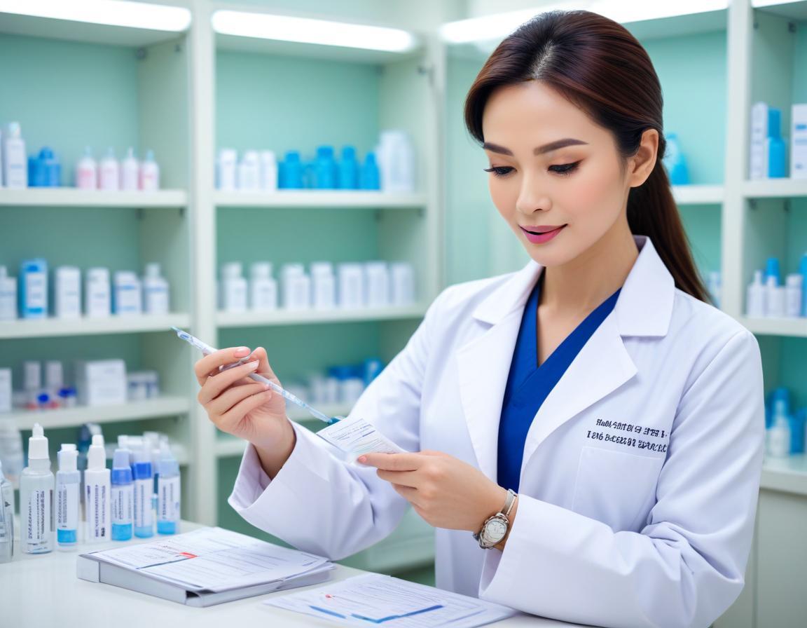 ผู้เชี่ยวชาญตรวจสอบความถูกต้องของไวอัล Botox ด้วยความละเอียดแม่นยำ ในภาพถ่ายเฉพาะส่วนไบย้อนชมตัวอย่างของมือถุงลูกทำงานอย่างละเอียดในกระบวนการตรวจสอบโครงสร้างให้เห็นฉากของไวอัล Botox ในท่ามือสุดซับซ้อนซึ่งพิจารณาอย่างชาญฉลาดการติดฉลากบนบรรจุภัณฑ์ อิลูมิเนชั่นด้วยแสงที่แม่นยำเน้นเนื่องความชัดเจนและความแม่นยำในกระบวนการตรวจสอบ ความปราณีของภาพสร้างความชำนาญและความเชี่ยวชาญในการยืนยันลักษณะแท้ของผลิตภัณฑ์ Botox จับเฉลียงว่าขณะมีการตรวจสอบอย่างใส่ใจและมีความชำนาญในด้านสุขภาพหน้าใน -ar 16:9- q 2