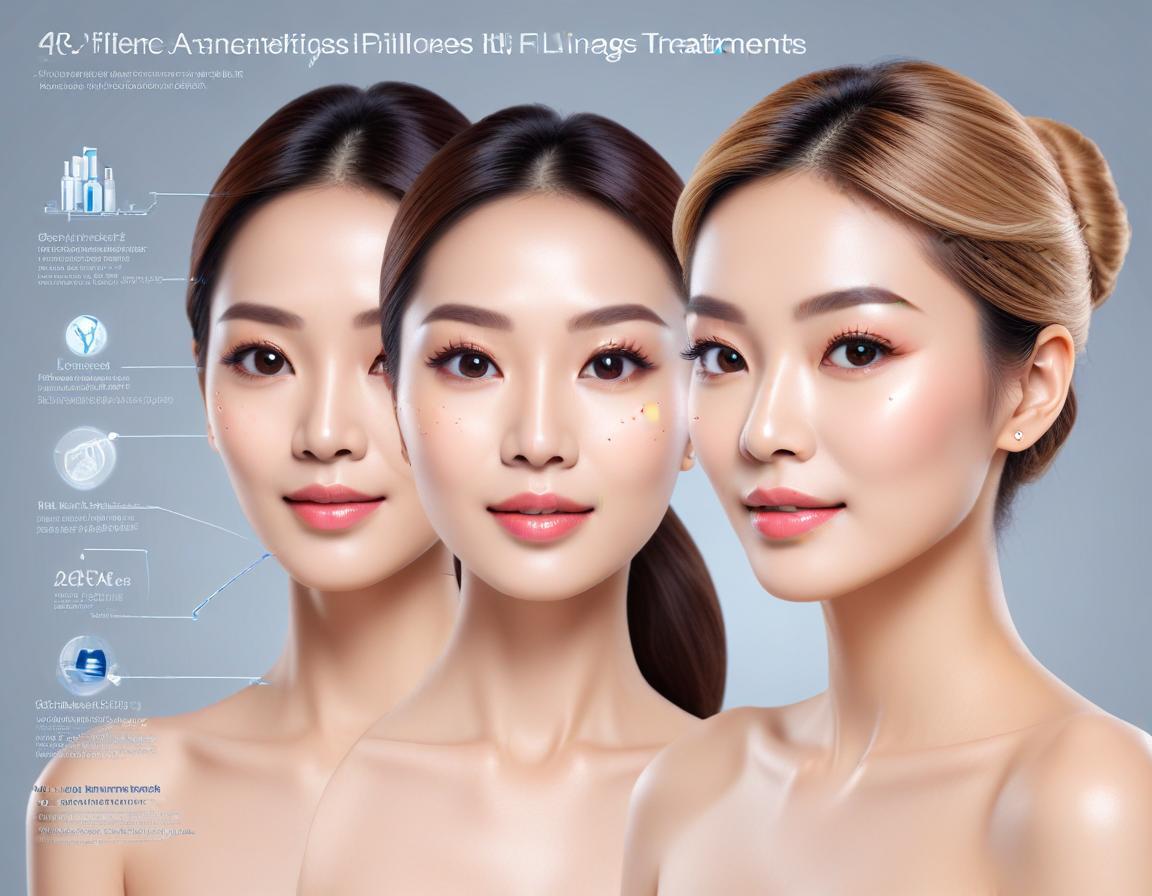 ภาพเข็มฉีดยาฟิลเลอร์ไฮยาลูโรนิกในสภาพแวดล้อมทางการแพทย์ มีข้อความเกี่ยวกับฟิลเลอร์