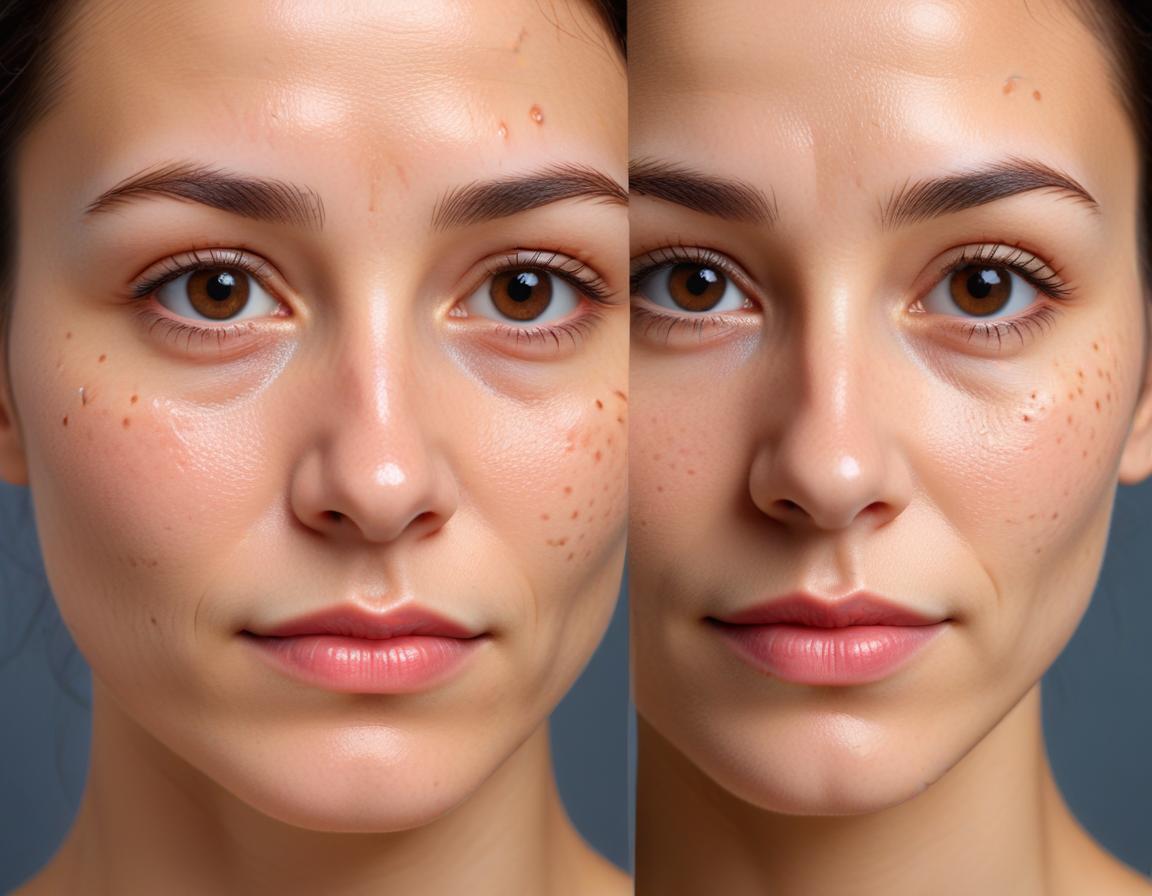 ภาพอธิบาย Fraxel laser เพื่อ รักษา รอย สิว หลุม และ รอย rolling บน ผิว มัน ใบหน้า