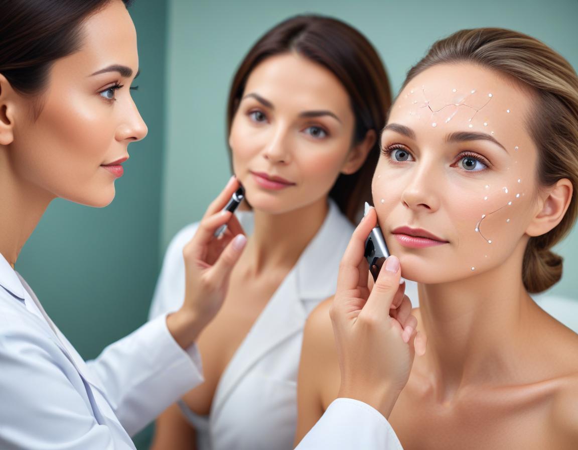 แพทย์ผิวหนัง ปรึกษา Fraxel 1550/1927 รักษา หลุมสิว boxcar สำหรับ ผิว ผสม