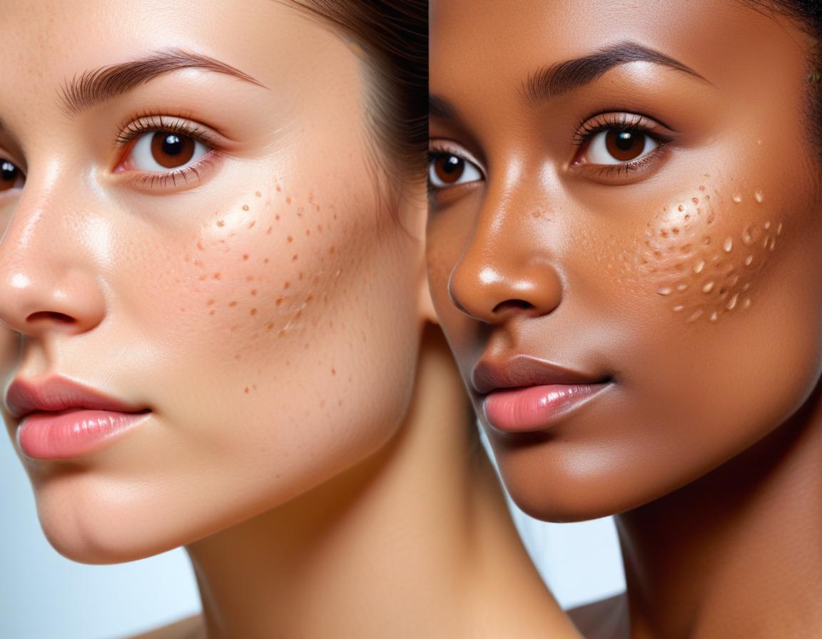 ภาพเปรียบเทียบ ก่อน-หลัง Fraxel 1550/1927 รักษา รอยสิว รอยดำ ผิวเรียบเนียนขึ้น อย่างชัดเจน