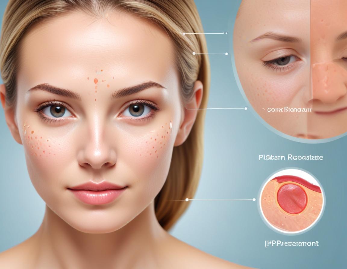 ภาพ close-up ผิวบริเวณแดง จาก การรักษา ด้วย เลเซอร์ PDL/Vbeam สำหรับ ผิวแพ้ง่าย