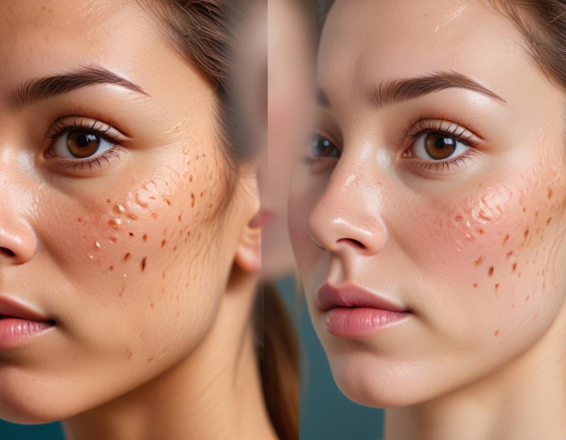 ภาพประกอบ รอยสิว หลังอักเสบ รอยดำ จาก สิว เลเซอร์ สำหรับ ผิวคล้ำง่าย (Fitzpatrick IV–V)