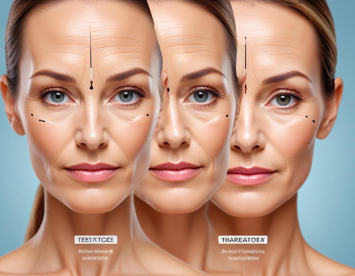 ภาพ เปรียบเทียบ ก่อน หลัง ของ โบท็อกซ์ ปีกจมูก และ หน้าผาก แบบ เห็น ได้ ชัด