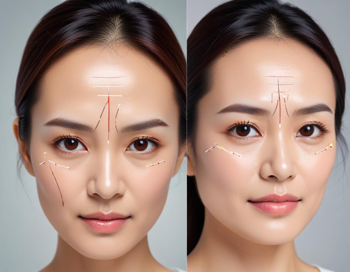 ภาพ ก่อน หลัง ฉีด โบท็อกซ์ หน้าผาก ลด ริ้วรอย เปรียบเทียบ ระหว่าง คิ้ว กับ หางตา ไม่ เจ็บ