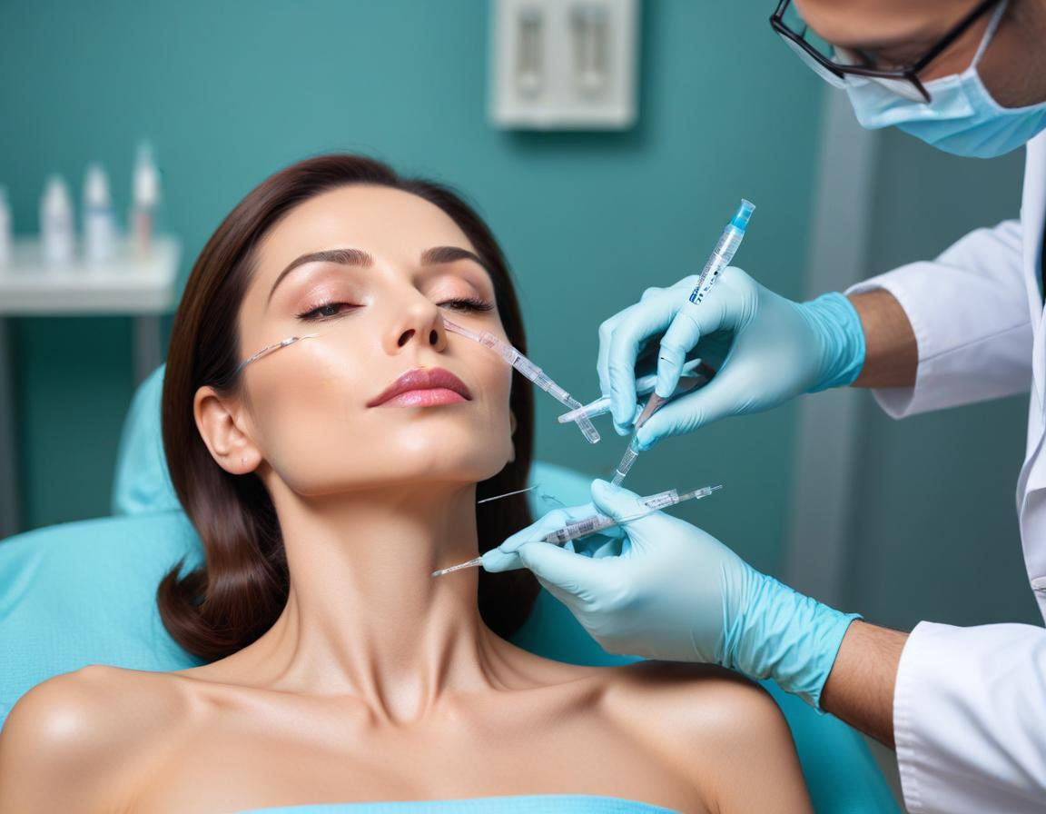 กระบวนการ เตรียม ฉีด โบท็อกซ์ ใน คลินิก โดย แพทย์ หรือ พนักงาน