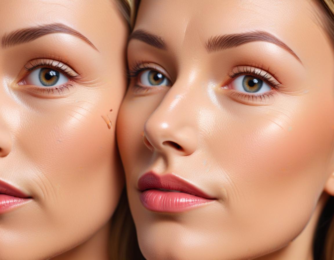 ภาพเปรียบเทียบการทำโบท็อกซ์ปีกจมูกก่อนและหลังการเปลี่ยนแปลงที่ชัดเจน