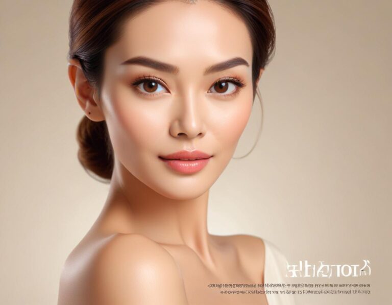 ภาพการฉีดโบท็อกซ์เพื่อลดริ้วรอย บนใบหน้า สตรีกำลังรับบริการ