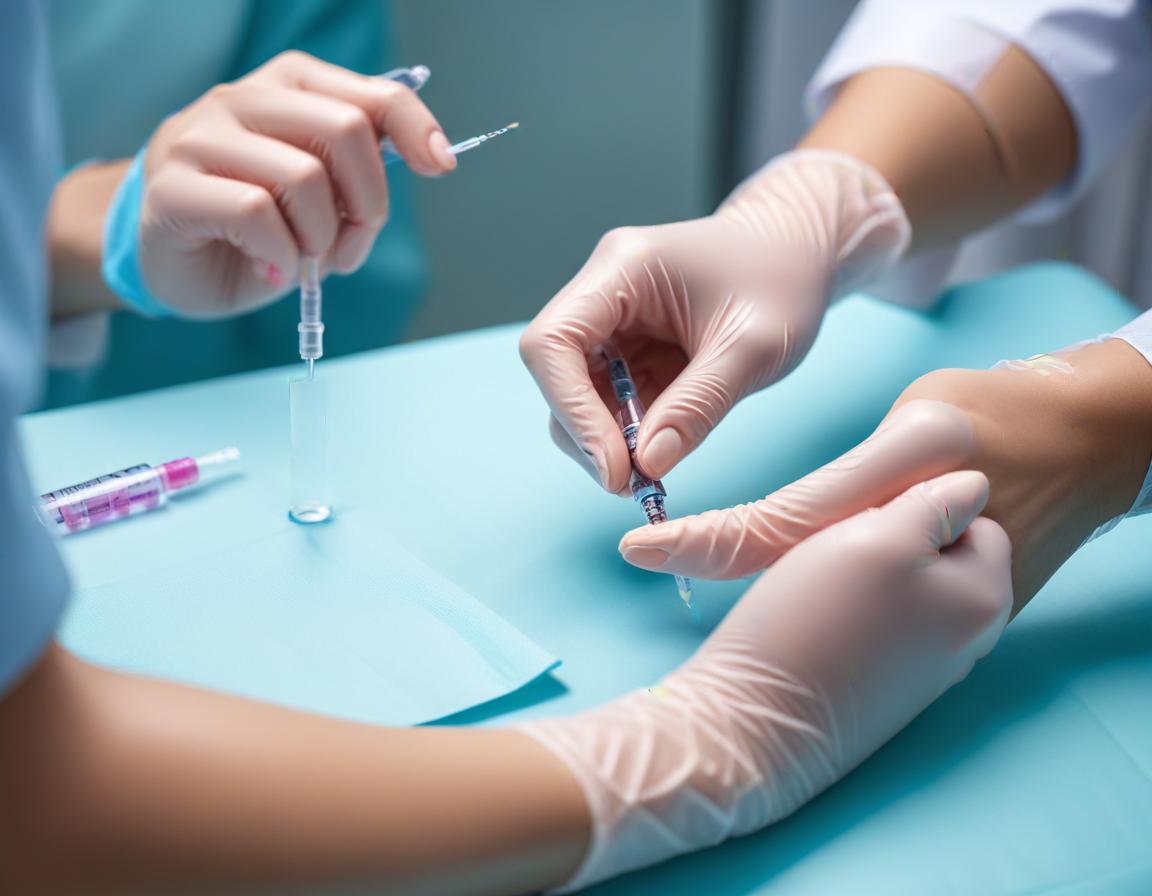 แพทย์ เตรียม ฉีด โบท็อกซ์ ใน คลินิก พร้อม ตรวจ ความพร้อม ผู้รับบริการ