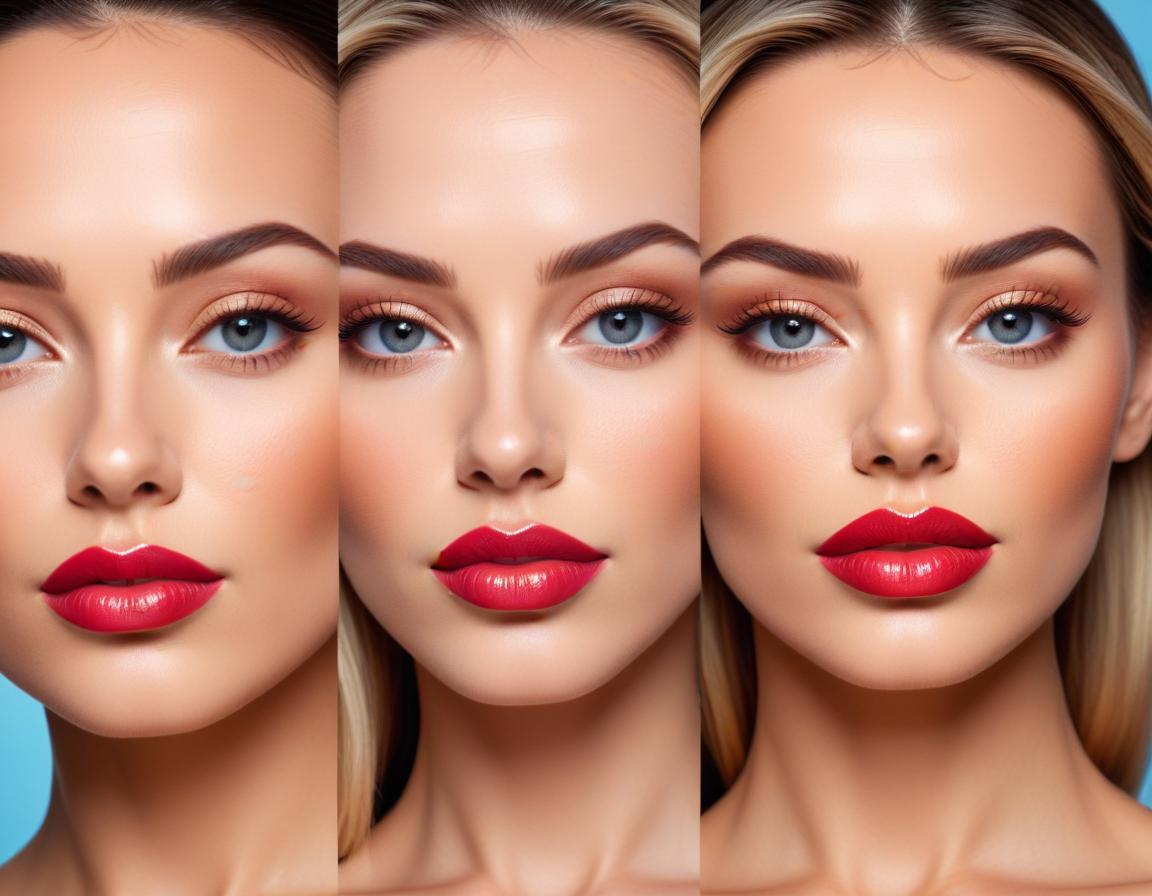 ภาพประกอบการเลือกฟิลเลอร์ที่แท้จริงสำหรับฟิลเลอร์ปากและหน้าผาก.