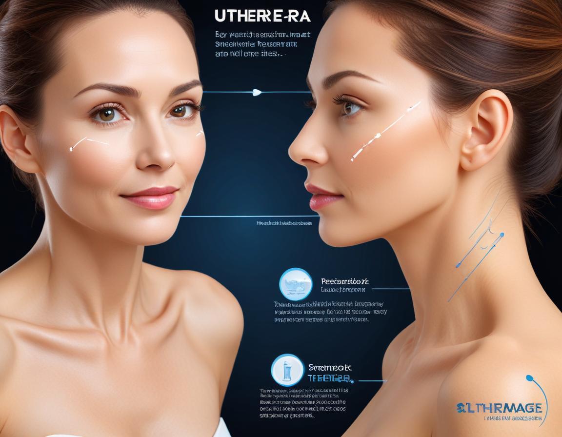 อินโฟกราฟิก เปรียบเทียบ Ulthera กับ Thermage FLX อย่างชัดเจน เหมาะ กับ คนกลัว เข็ม